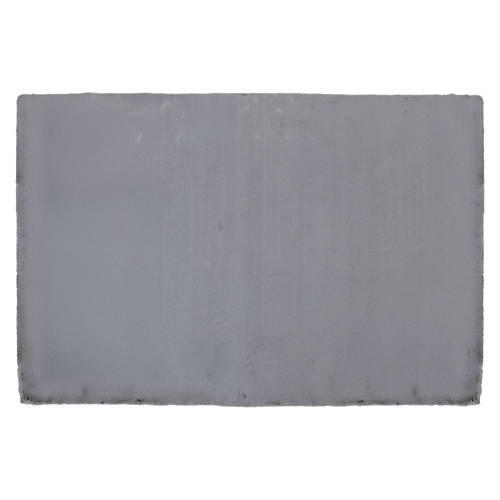 48" x 72" Faux Fur Rug, Light Gray
