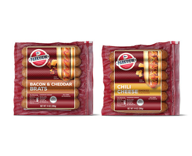 Parkview Bacon Cheddar Brats or Chili Cheese Smoked Sausage