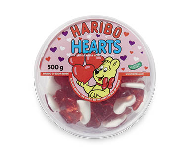 Haribo Love Hearts Jellies Tub 500g