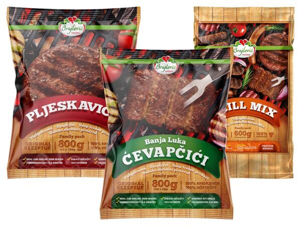 Cevapcici, Hamburger oder Grill Mix