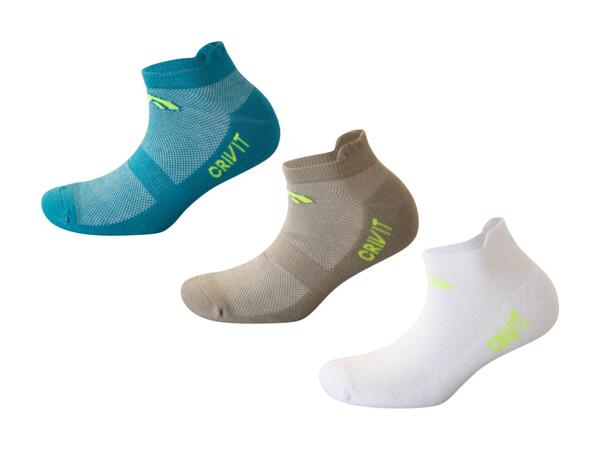 CRIVIT(R) Sneakersstrømper 3-pak