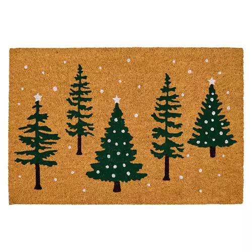 24" x 36" Holiday Coir Mat - Christmas Trees