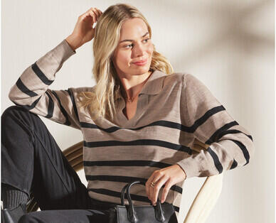 Women's Merino Wool Polo Top