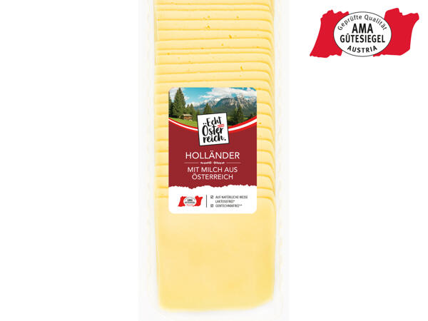Käse nach Holländer Art in Scheiben