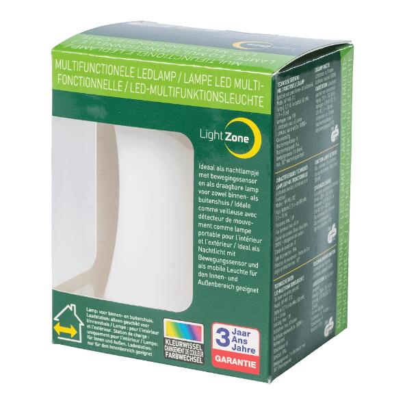 LIGHT ZONE(R) 				Multifuntionele ledlamp