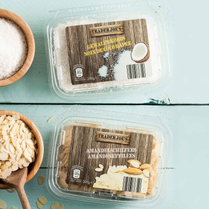 Gemalen kokos of amandelschilfers