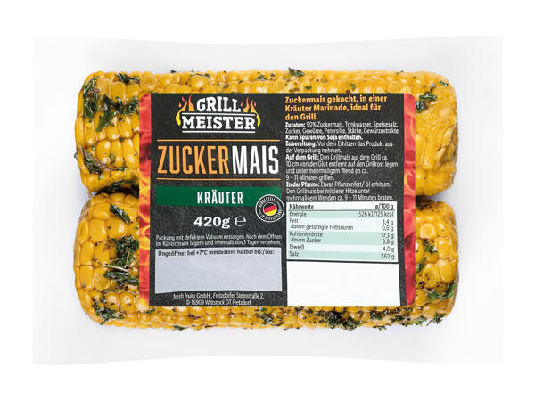 Grill Mais mariniert