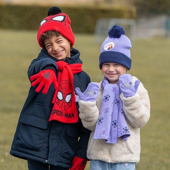 DISNEY(R)/MARVEL(R) 				Ensemble bonnet, écharpe et gants