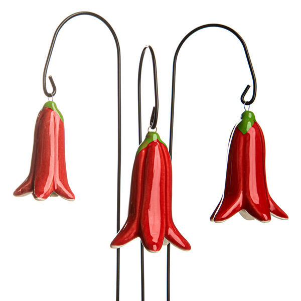 Keramik-Blumenstecker 3er-Set