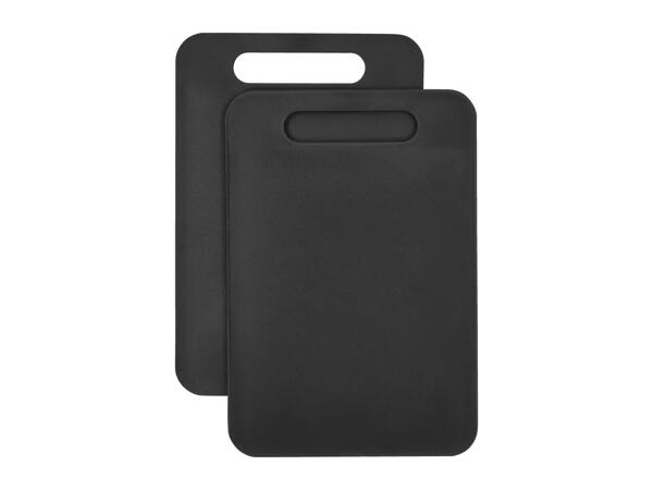 Silvercrest Black Small Chopping Boards - 2 Pack