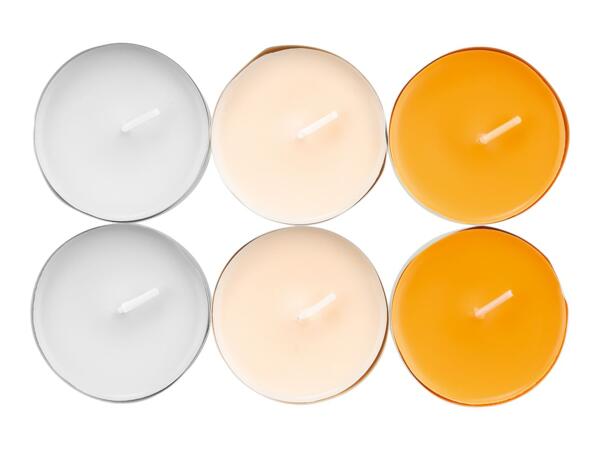 Livarno Home Large Vanilla Scented Tealights - 6 Pack