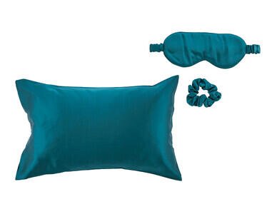 Silk Pillowcase, Eye Mask and Scrunchie Set