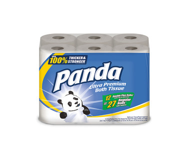 Panda 12 Double Roll Bath Tissue