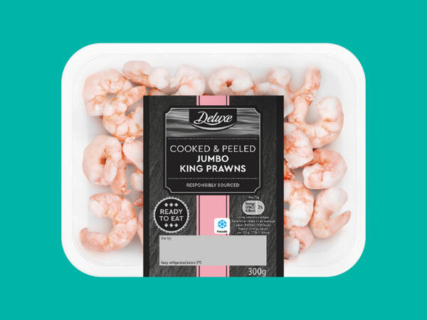 Deluxe Cooked Jumbo King Prawns