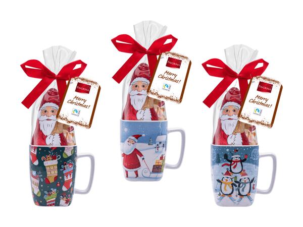 Tasse de Noël avec du chocolat