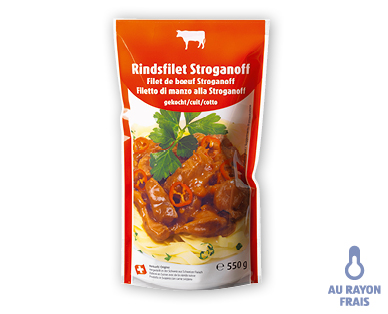 Filet de bœuf Stroganoff
