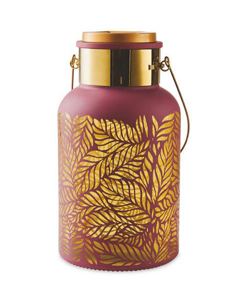 Solar Leaf Cascade Lantern