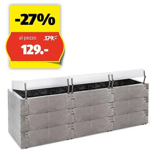 BELAVI Aiuola rialzata, effetto legno