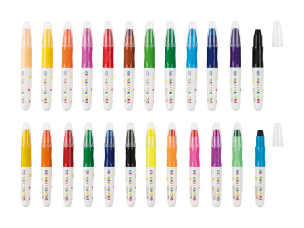 Crayons gel, 12 pièces