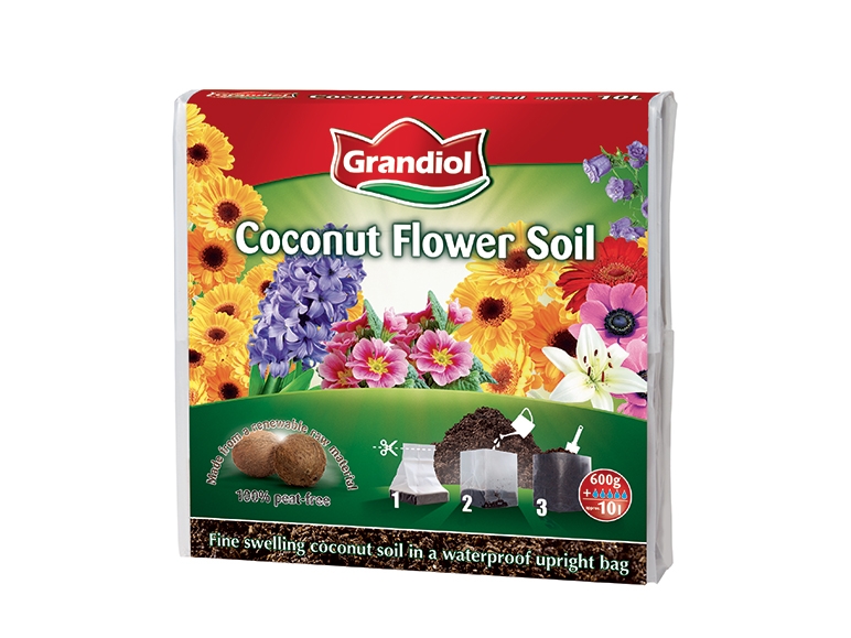 Compost with Coconut Fibre for Flowers and Plants