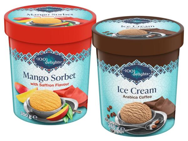 Eis oder Sorbet