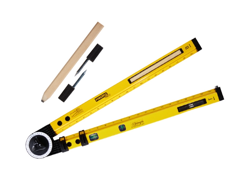 Powerfix(R) Aluminium Protractor Spirit Level