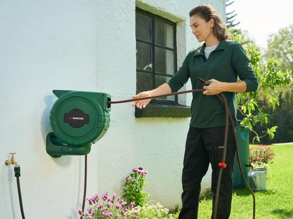 Wall-Mounted Hose Reel