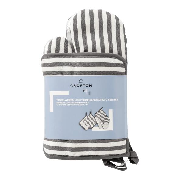 CROFTON(R) Maniques et gants de cuisine, 4 pcs
