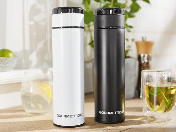 Gourmetmaxx Edelstahl-Isolierflasche, ca. 500 ml