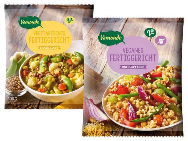 VEMONDO Vegetarisches oder Veganes Fertiggericht