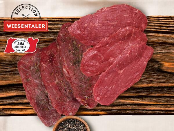 Frische Minutensteaks vom Rind