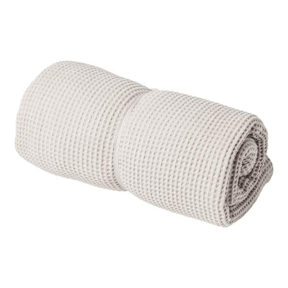 HOME CREATION(R) 				Plaid en coton gaufré