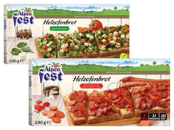 ALPENFEST Holzofenbrot belegt