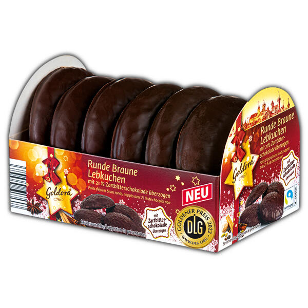 Runde braune Lebkuchen