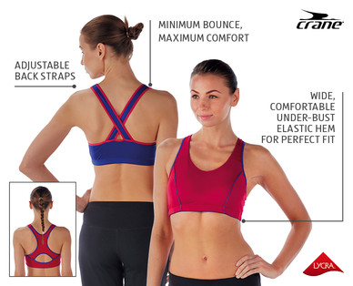 Ladies' Racer/Crossover Back Sports Bra