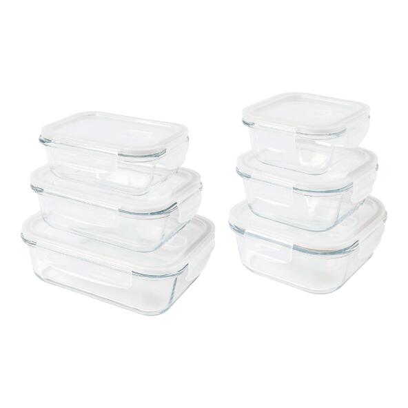 CROFTON(R) 				Frischhaltedosen aus Glas, 3 St.