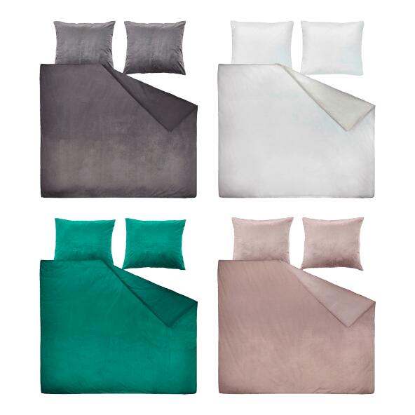 NOVITESSE(R) 				Housse de couette XXL en velours, 2 pers.