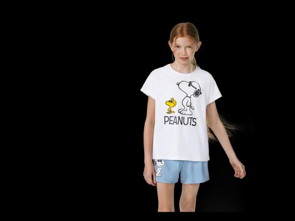 Girl's short pyjama set "Minnie Mouse, Peanuts, Stitch"