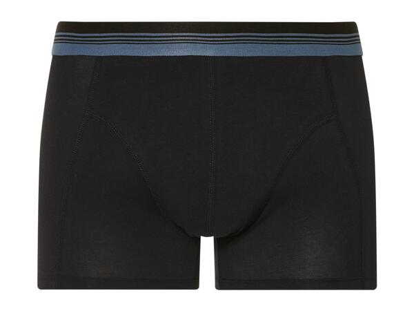 Livergy Men's Black/Green/Blue Boxers - 3 Pack