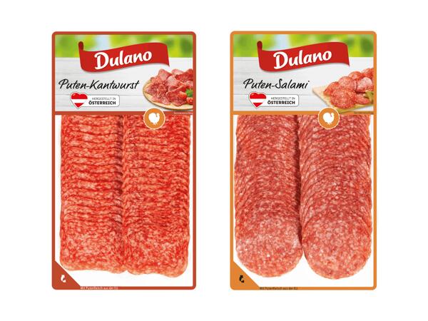 Puten Kantwurst oder Salami