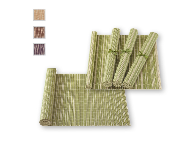 MERADISO(R) Bamboo Placemats/ Bamboo Table Runner