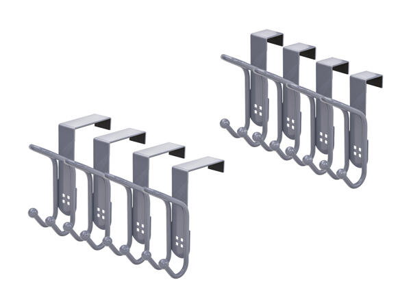 Ganci appendiabiti per porta, 4 pezzi