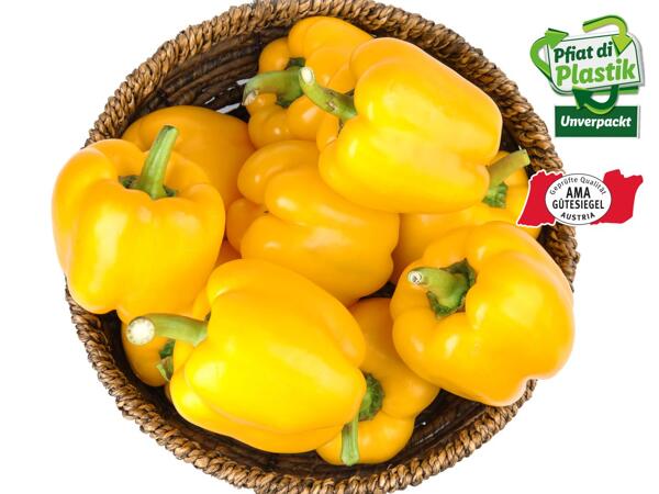 Paprika gelb aus Österreich