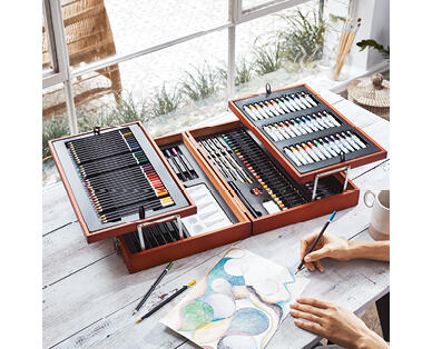 Deluxe Wooden Art Box 151pc Set