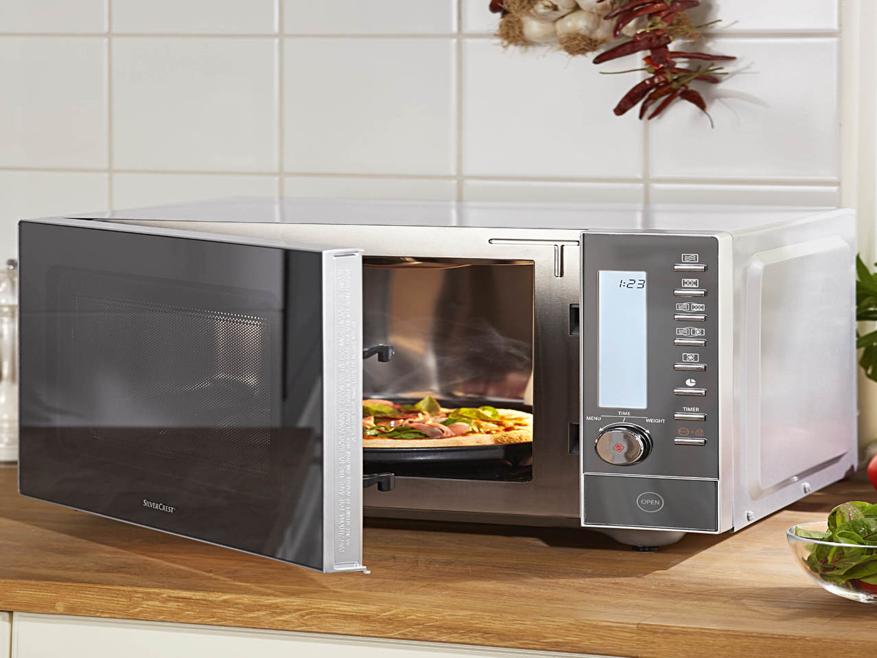 SILVERCREST KITCHEN TOOLS Stainless Steel Microwave