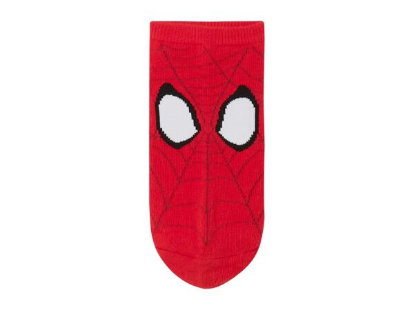 Disney Kids' Spider-Man Trainer Socks - 3 Pairs