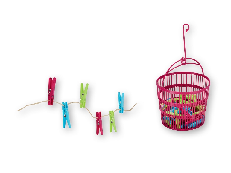 AQUAPUR(R) Clothes Pegs/Peg Basket