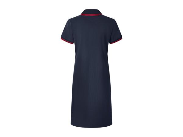 Ladies' Blue Piqué Polo Dress
