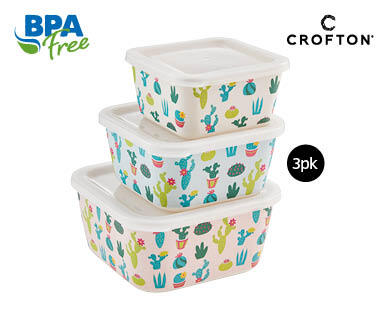 Bamboo Fibre Food Containers 3 Piece Set