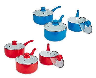 3 Piece Ceramic Coated Pan Set